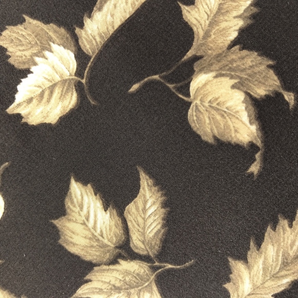 Structure Other - VTG Structure Brown Tan Leaf Silk Necktie A050697